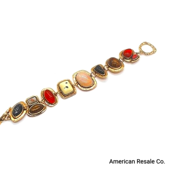 Vintage Style Boho Bracelet, Chunky Bracelet, Statement Bracelet, Gold Bracelet - Picture 4 of 4